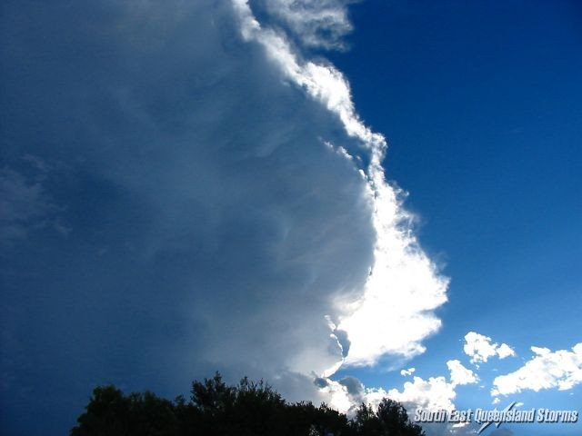 5:07pm - Massive updrafts fill in the anvil