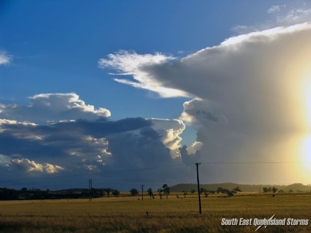 Storms on sunset at Boggabri