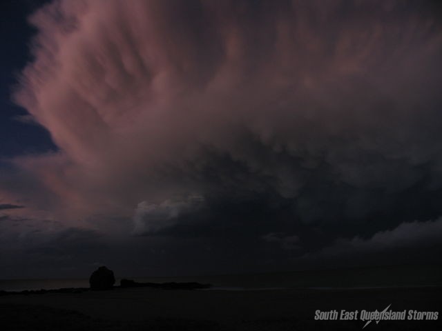 Storm dissipating out to sea