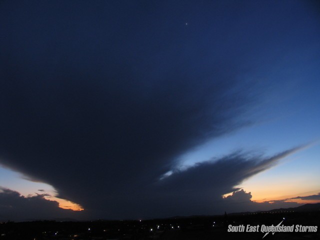 Afternoon storm buildup 100km west of Mackay