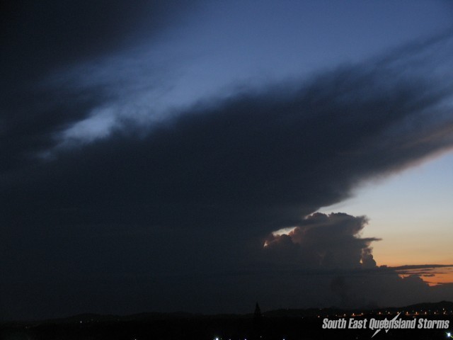 Afternoon storm buildup 100km west of Mackay