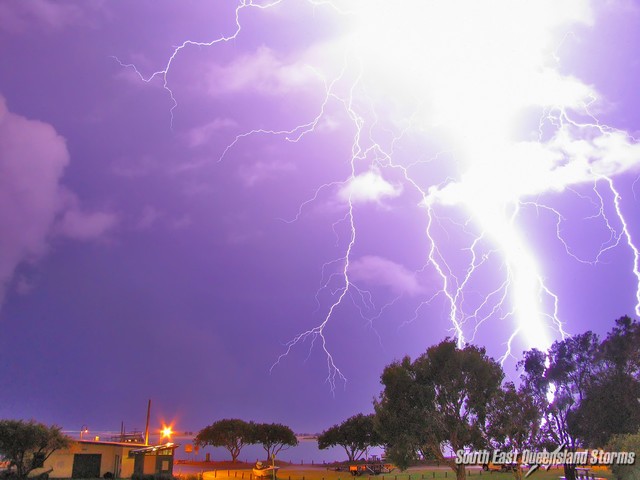 Very close strike on Bribie Island taken from Caloundra