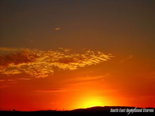 Awesome sunset over Archerfield Airport