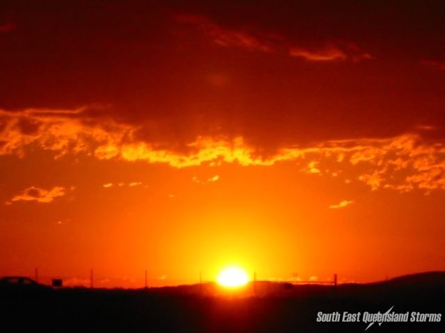 Sunset over Archerfield Airport