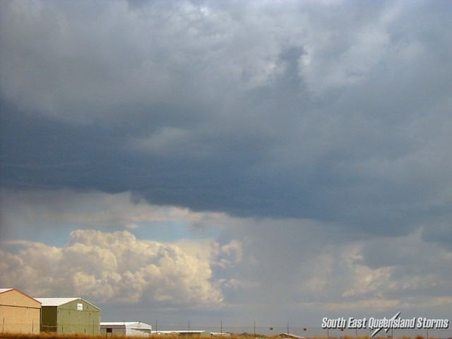 Storm building up over Archerfield Airport