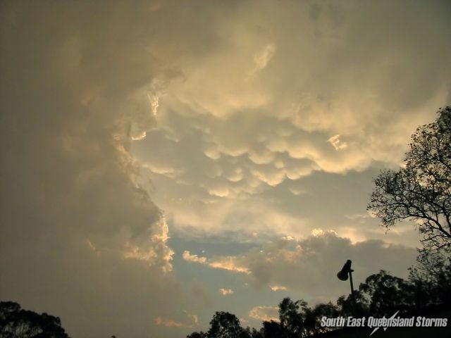 Spectacular mammatus on the backend of the storm