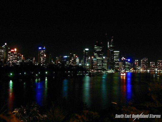 Brisbane CBD at night