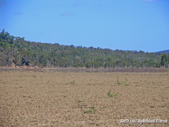 Dried up lake near Moranbah