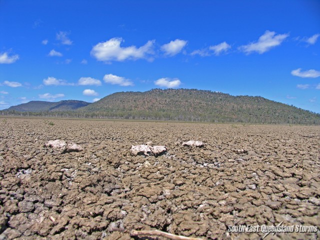 Dried up lake near Moranbah