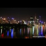 Brisbane CBD by night.