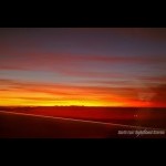 Sunset leaving Brisbane from 36000 feet