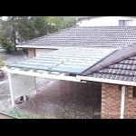 Hail taken from Crestmead, Brisbane, courtesy of Shane Manning.
