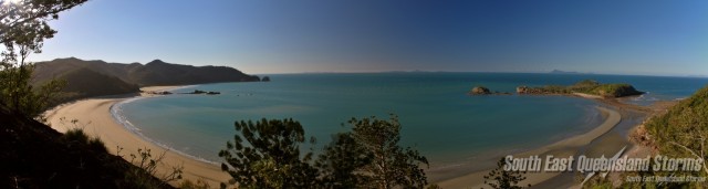 Panorama over Twin Beach Lookout