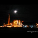 Millmerran Power Station with the full moon