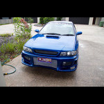 February 2011 - New Paint job I did myself. Colour is Cobalt Blue. Also installed a new front bumper, rear bumper and side skirt