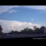 Gold Coast storm showing overshoot
