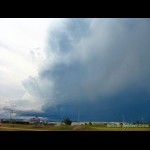 Massive thunderstorm north of Archerfield