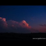 Evening thunderstorm in NE NSW