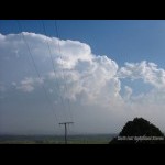 4:28pm - explosive updrafts fill the western flank