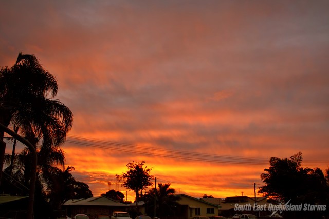 Sunset looking west from Mackay